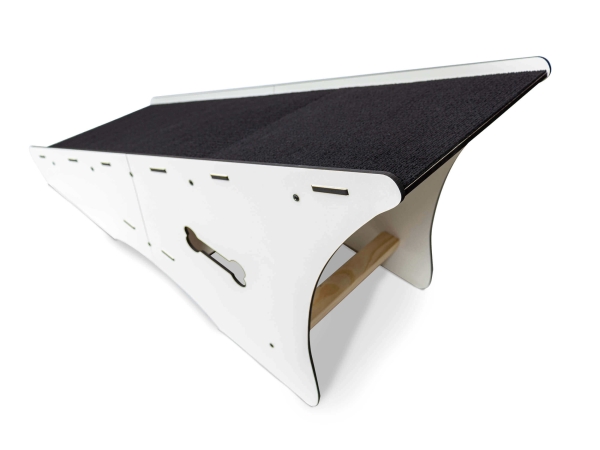 Rampa Para Cães Subir Sofá Cama 50 cm altura cor branco - Image 2