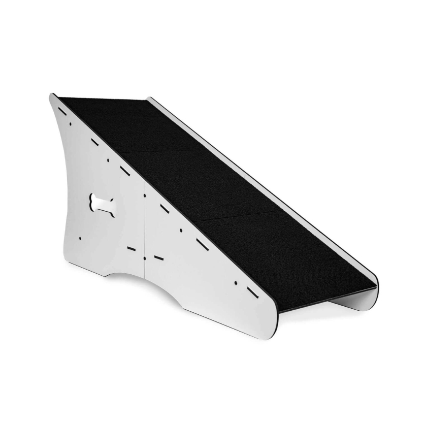 Rampa Para Cães Subir Sofá Cama 50 cm altura cor branco