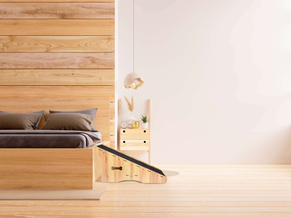 Rampa Para Cães Subir Sofá Cama 50 cm altura cor madeira - Image 6