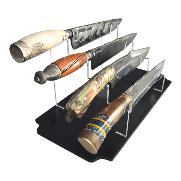 Expositor De Facas Artesanais Suporte Para 4 Facas Acrílico - Image 2