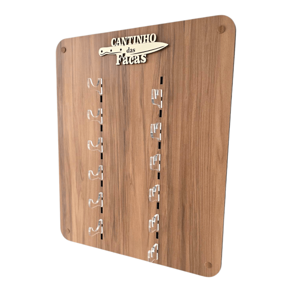 Expositor Suporte Estante Para 6 Facas Em Mdf E Acrílico - Image 6